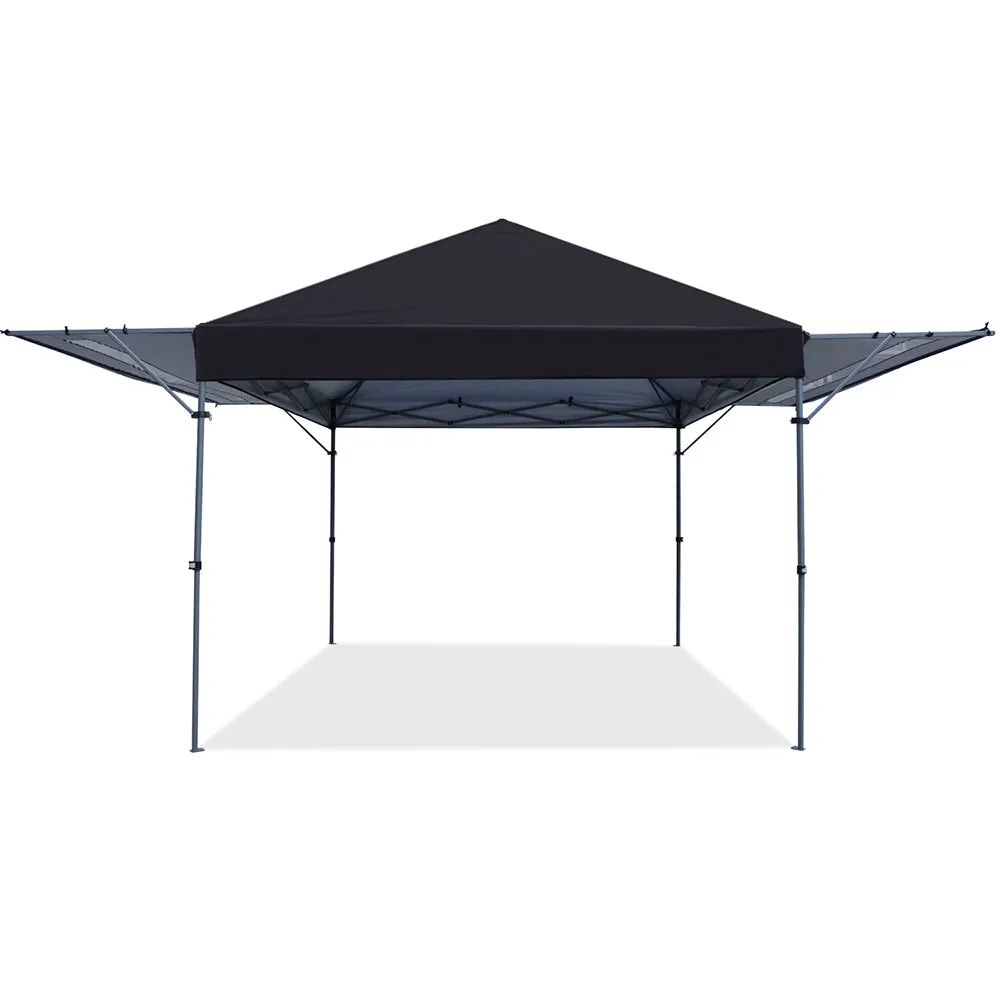Leisure Sports 10x17 Pop-up Gazebo Canopy Tent with Double Adjustable Awnings