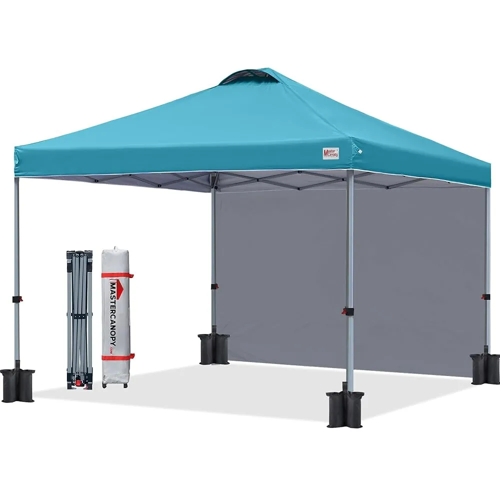 Leisure Sports 8x8/10x10 Durable Pop up Canopy Tent with Sidewall
