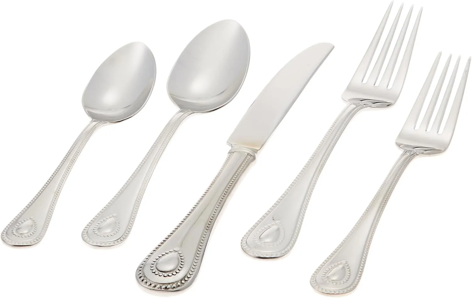 Lenox 829739 French Perle Flatware Set, 11.30 LB, 65-Piece