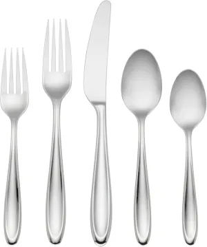 LENOX Cantera 65-piece Flatware Set, 10.2 LB, Metallic