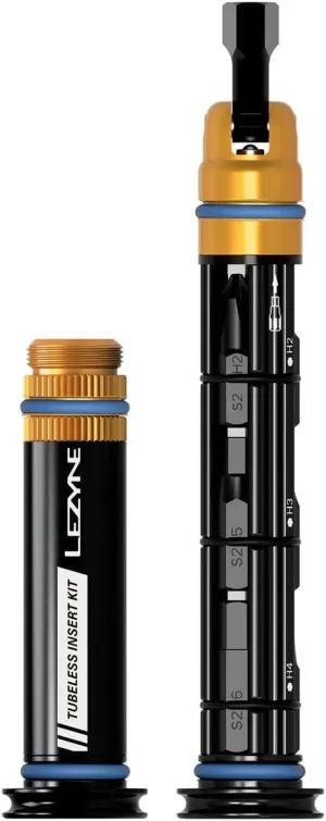 LEZYNE DUAL TUBELESS KIT REPAIR AND TOOL KIT BLACK