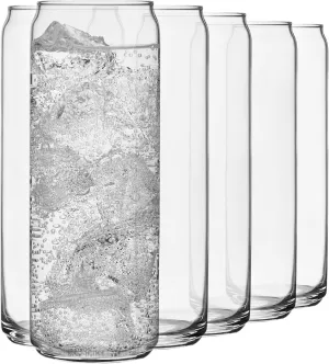 Libbey Classic Slim Can Glass, 12.5 ounce, Set of 6