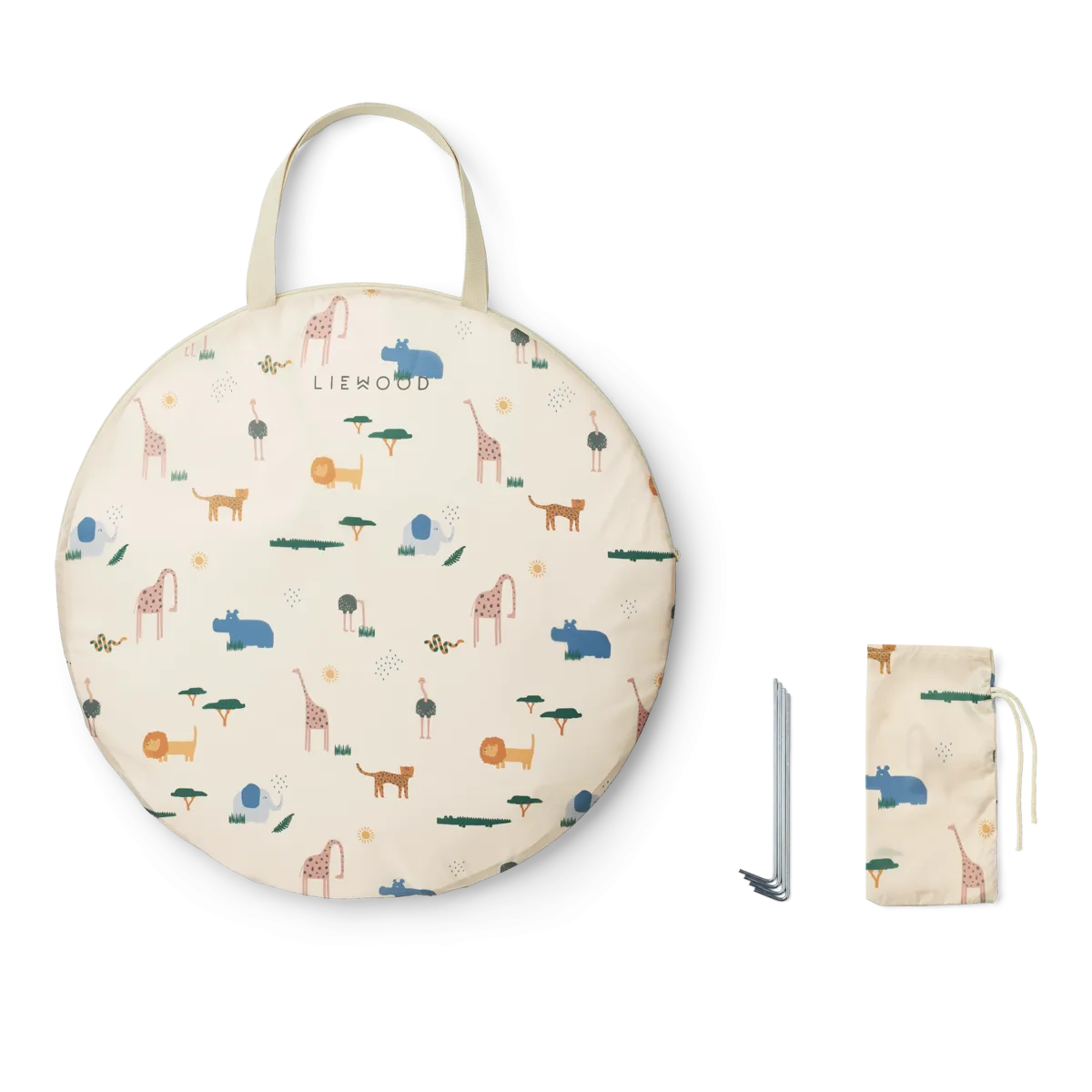 Liewood Everett UV Pop Up Tent Met Peuterbad | Safari Sandy Mix
