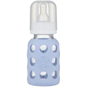 Lifefactory Glass Baby Bottle 120ml - Blanket Blue