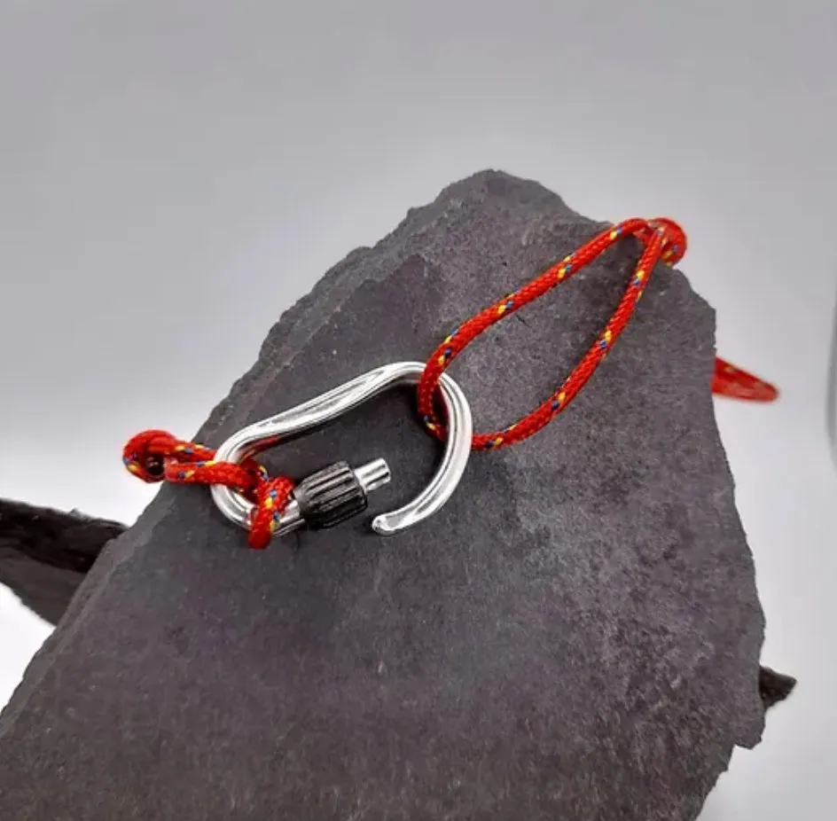 Lockable Carabiner Atom Lock Bracelet/Necklace