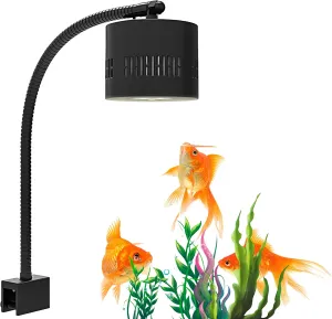 Lominie LED Aquarium Light, Remote Control 80W Planted Fish Tank Light Asta120 Clamp Clip Lamp for Freshwater Refugium Algae Fish Tank with Gooseneck (F120 80W Freshwater)