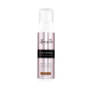 Loving Tan 2 HR Express Self Tanning Mousse, Dark - Streak Free, Natural, Professional Quality - 5  Sunless Self Tanner Applications per Bottle, Cruelty Free, Naturally Derived DHA - 6.7 FL Oz