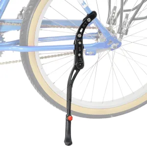 Lumintrail Center Mount Bike Kickstand - Fits 24-29 Inch Bicycles - Adult Mountain, Cruiser and Road Bike Kickstand - Quick Adjust Height