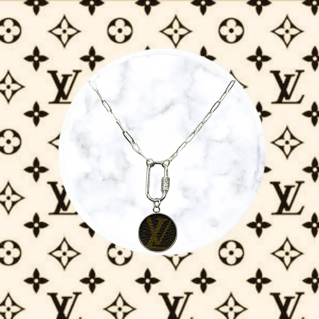 LV Again - LV Silver Carabiner Necklace