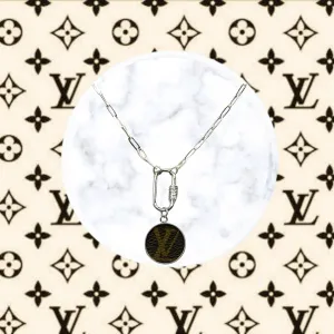 LV Again - LV Silver Carabiner Necklace