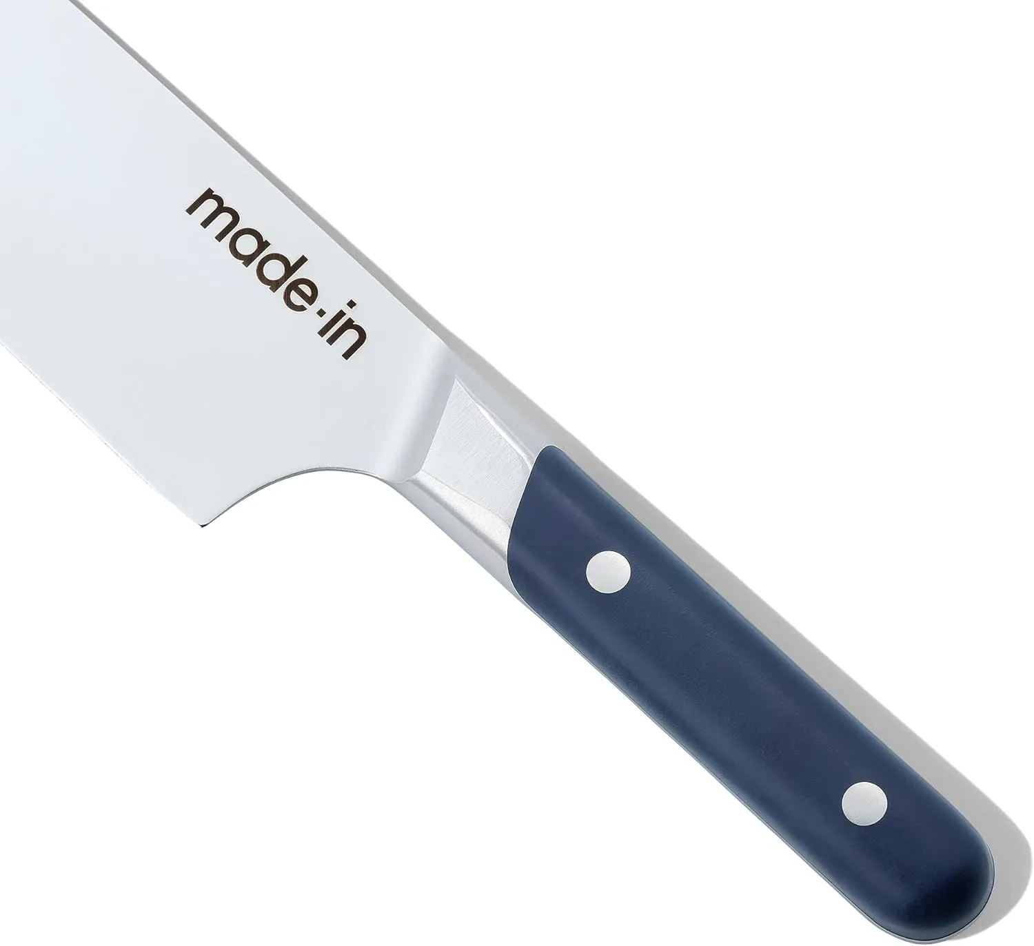 Made In Cookware - 8" Chef Knife - Crafted in France - Full Tang With Harbour Blue Handle