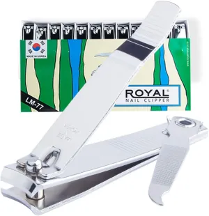 [Made in Korea] ROYAL Nail Clippers, Big, Curved Blades 1DZ(12PCS) 3.2"(82mm)