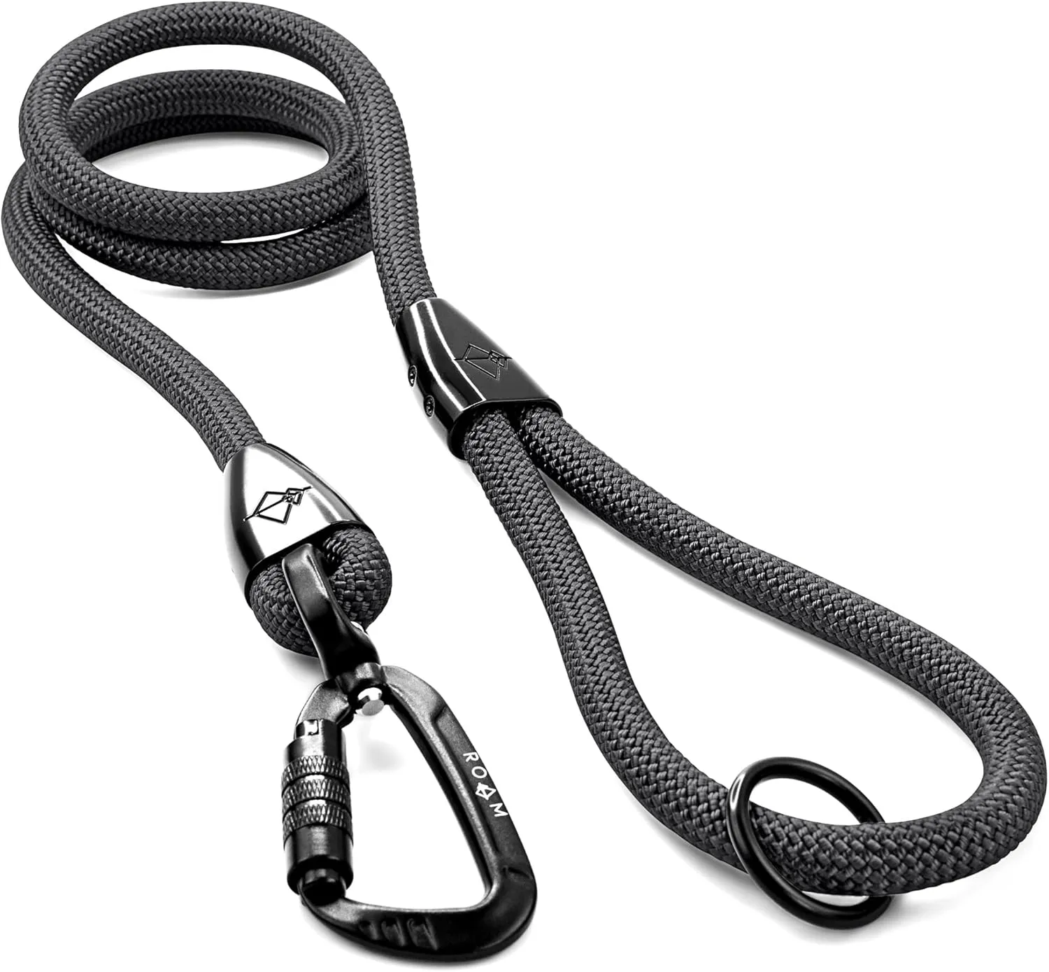 MADE TO ROAM Premium Explorer Leash - Climbing Rope Leash with Autolocking Aviation Aluminum Carabiner - New York Afterlight, 6ft
