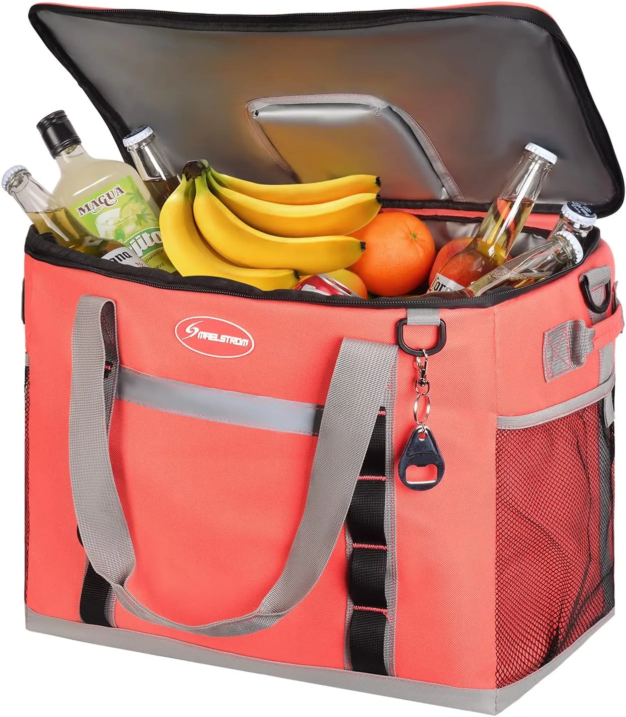 Maelstrom Soft Cooler Bag,Collapsible Soft Sided Cooler,24/30/60/75 Cans Beach Cooler,Ice Chest,Large Leakproof Camping Cooler,Portable Travel Cooler for Grocery Shopping,Camping,Road Trips