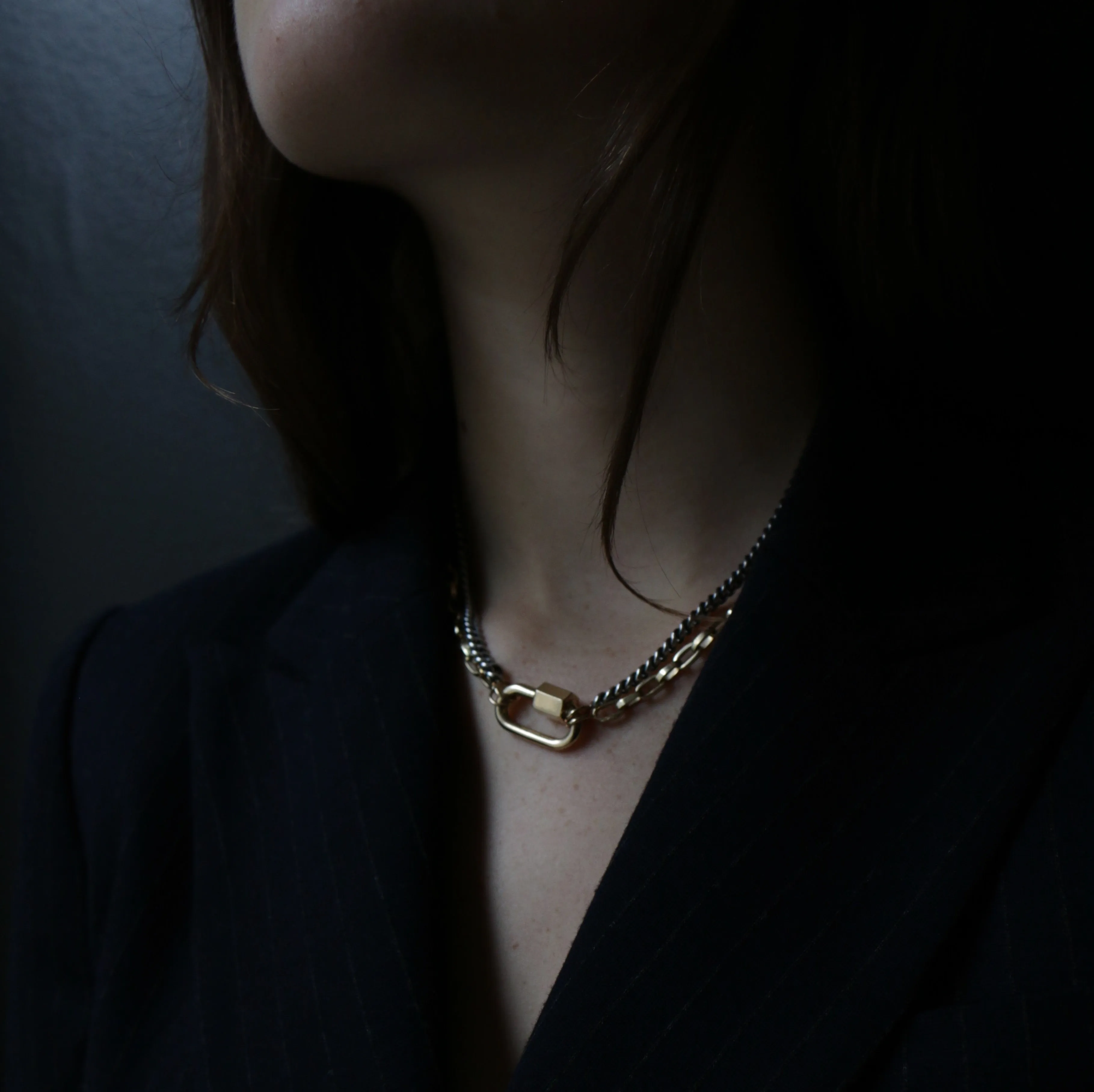 Marla Aaron 14k Yellow Gold Chubby Medium Lock