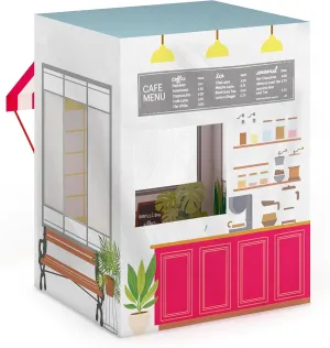 Martha Stewart Kids' Cafe and Coffee Shop Play Tent - Indoor Playhouse for Children for Pretend Play
