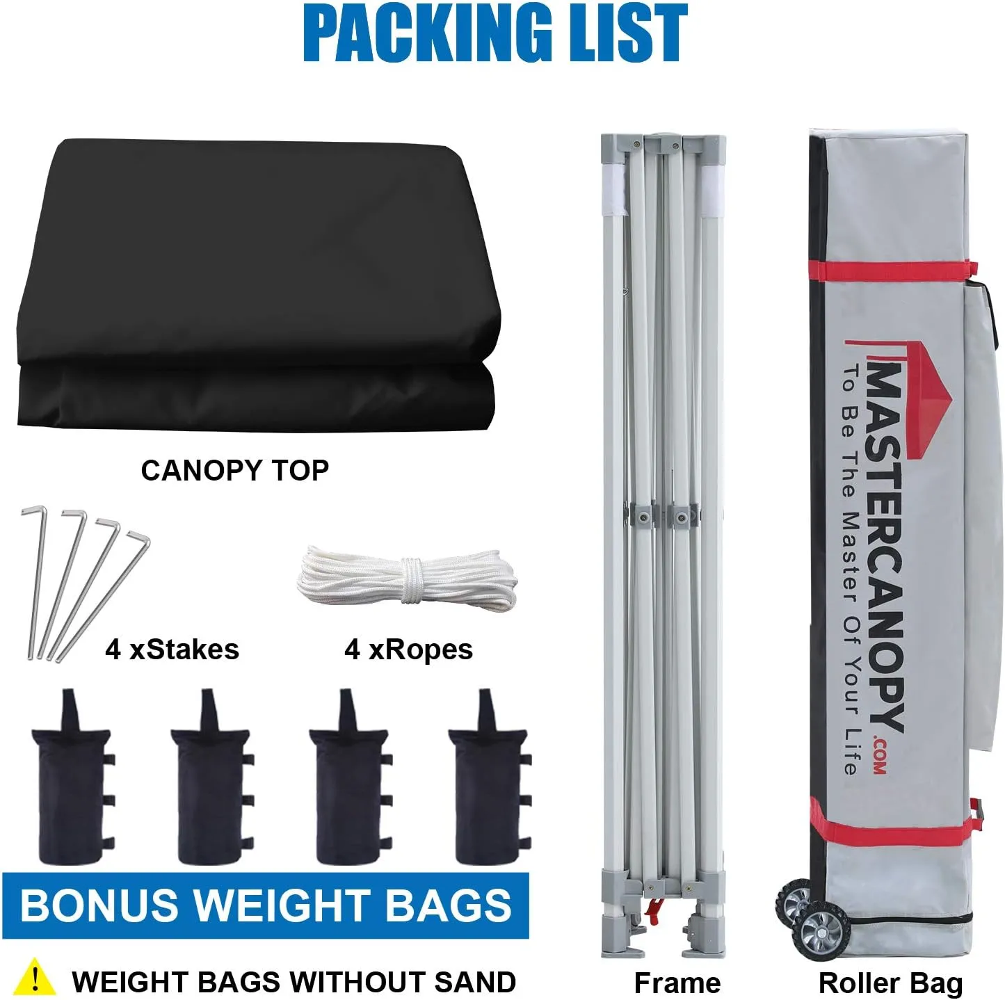 MASTERCANOPY Premium Heavy Duty Pop Up Commercial Instant Canopy Tent (10x10, Black)
