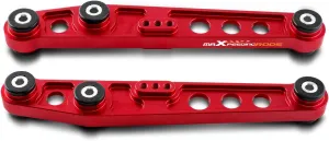 maXpeedingrods 2Pcs Rear Aluminum Lower Control Arms w/Poly Bushings for Honda Civic 1988-1995, Acura Integra 1990-2001 CRX Del Sol Rear Suspension Kit