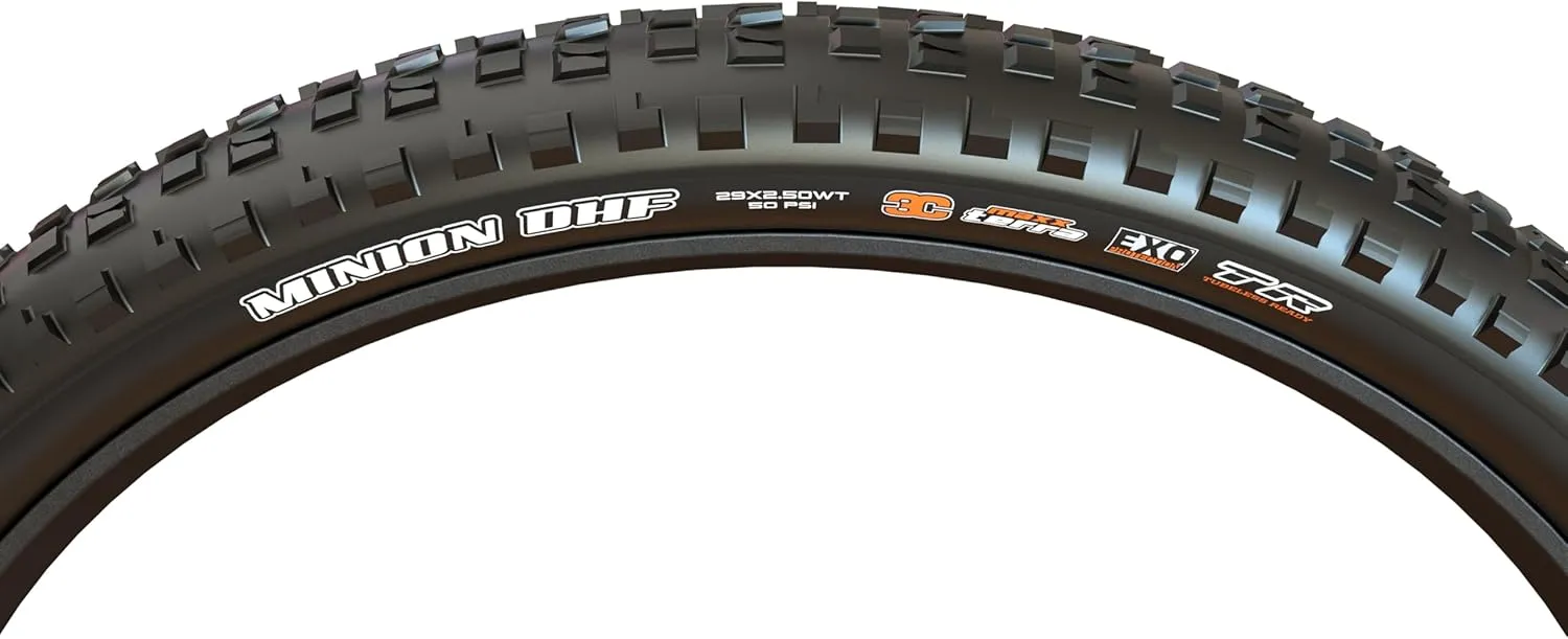 MAXXIS Minion DHF - 3C MaxxGrip - 27.5, 29 - DH, EXO, DD, EXO  - E50 Rating, Tubeless | Gold Standard of Gravity Focused Tread