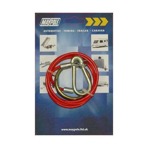 Maypole 1m X 2mm Red Breakaway Cable