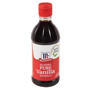 McCormick Vanilla Extract, Pure, Gluten Free, Non-GMO, Made with Madagascar Vanilla Beans, 16 fl oz