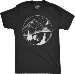 Mens Camping T Shirts Funny Camp Tees for Guys Cool Shirts for Outdoor Camping