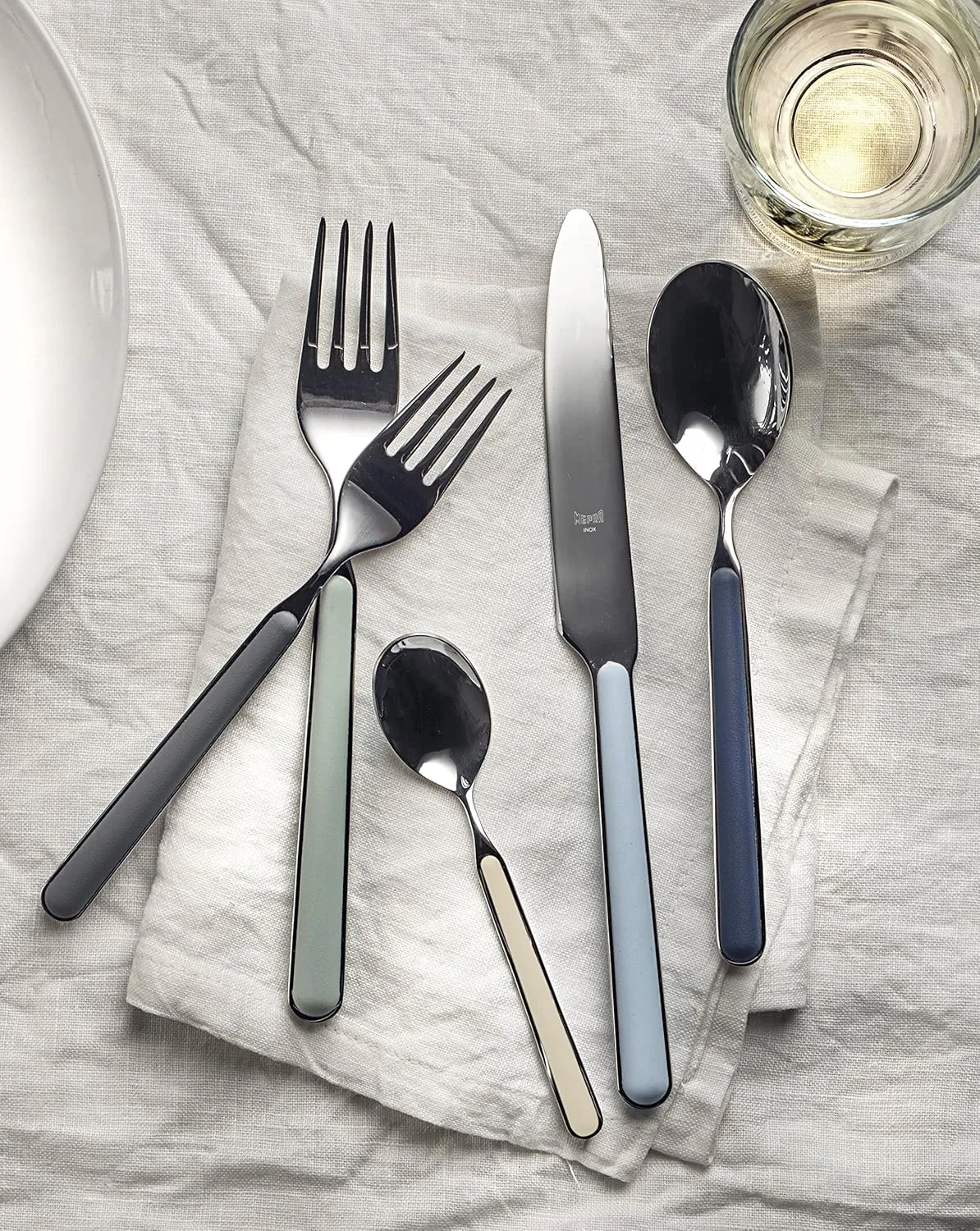 MEPRA Fantasia Flatware Set, [5 Piece, Sage