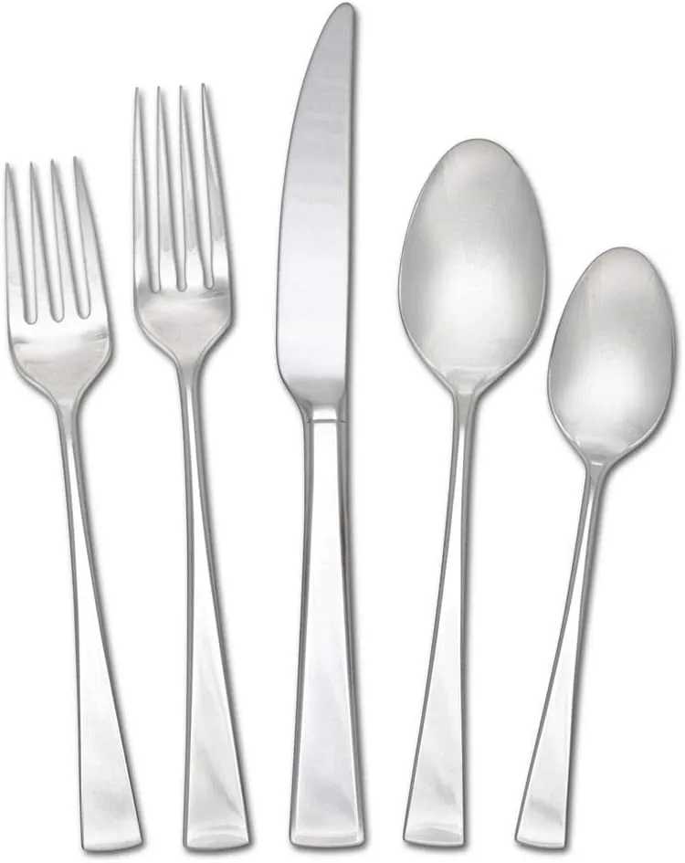Mikasa, Lucia Flatware Service for 4, 20 Piece Set, 18/10 Stainless Steel Silverware Set
