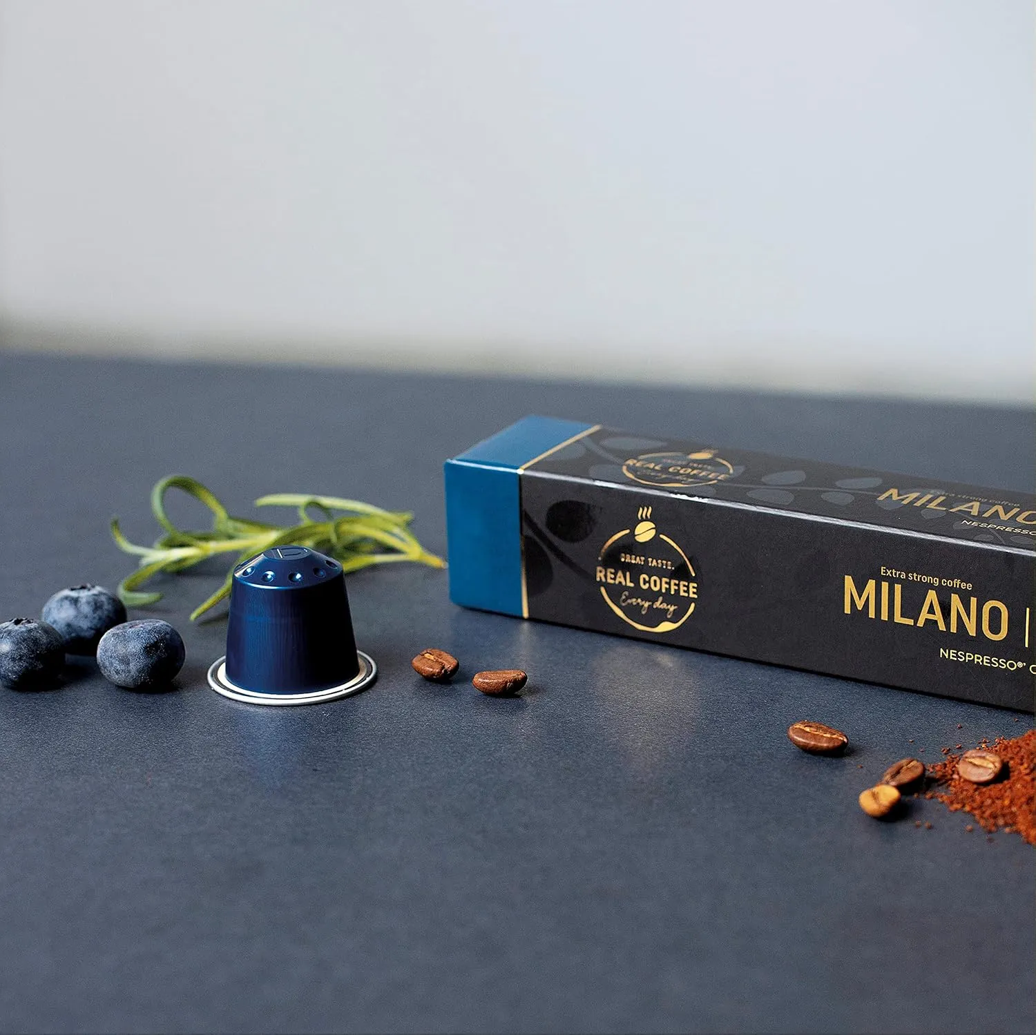 ‘Milano’ Organic Italian Espresso for Nespresso | 100 Organic Aluminum Capsules | The Strongest Organic Espresso in the World! | 100% Nespresso Compatible Pods | Fairtrade