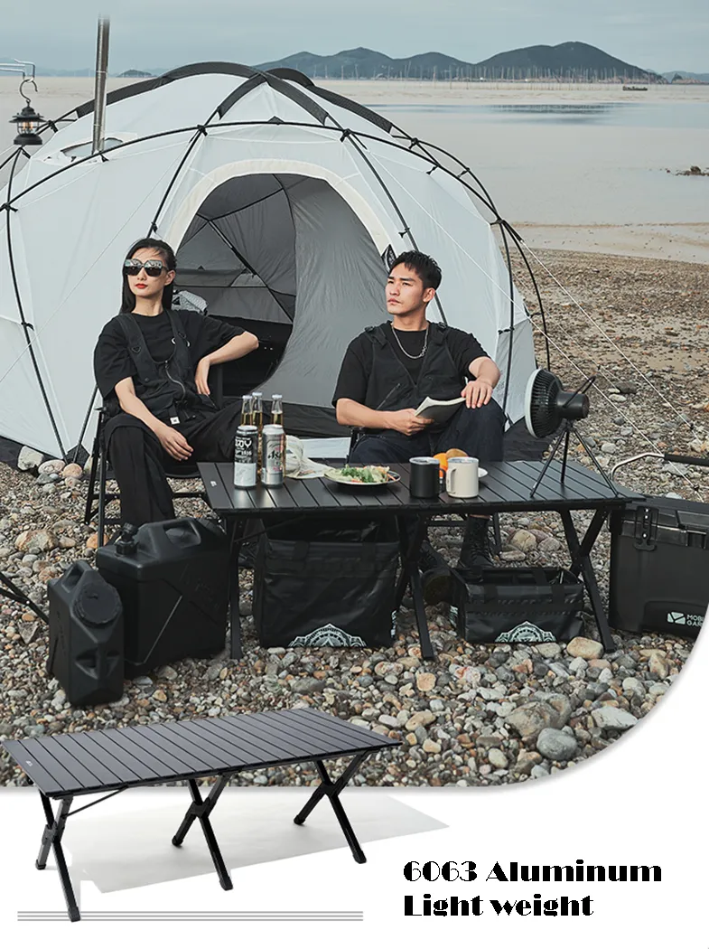 Mobi Garden Shan Jian Aluminum Omelet Table Large - Black