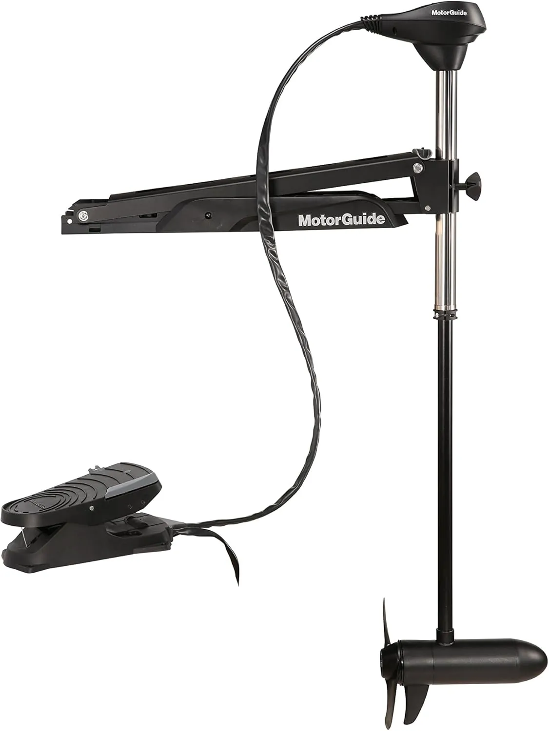 MotorGuide 940200060 X3 Freshwater Bow Mount Trolling Motor — Cable Steer, Foot-Control — 45-Inch Shaft, 45-Pound Peak Thrust