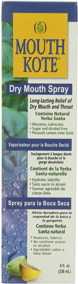 Mouthkote Alcohol Free Spray, Regular, 8oz per Bottle (2 Pack)