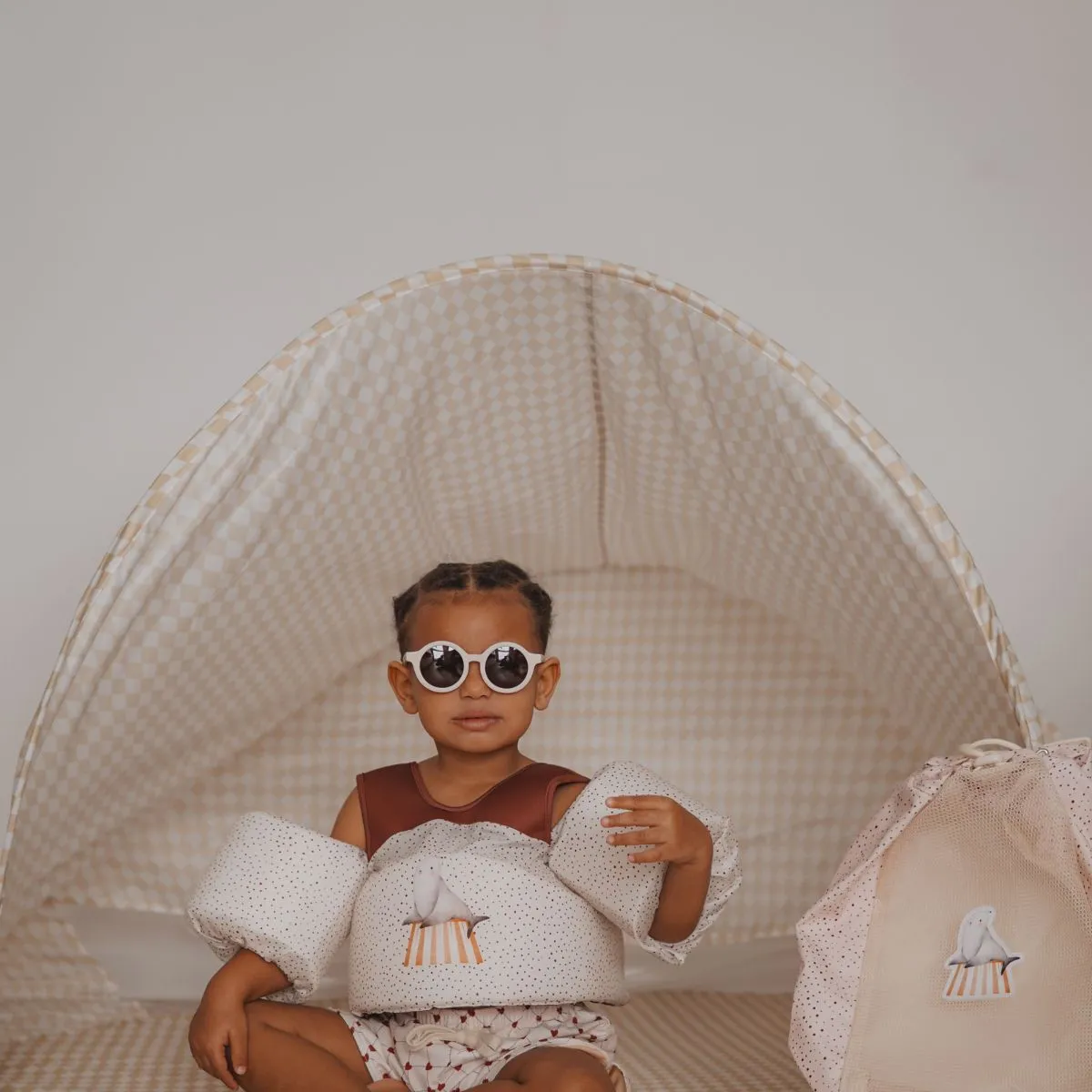 Mrs Ertha pop-up strandtent speckled diamond