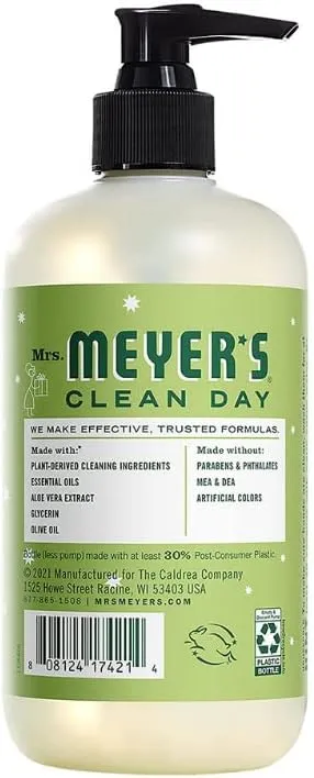 MRS. MEYER'S CLEAN DAY Holiday Hand Soap Bundle (Peppermint, Iowa Pine, and Orange Clove) 12.5 Ounces each