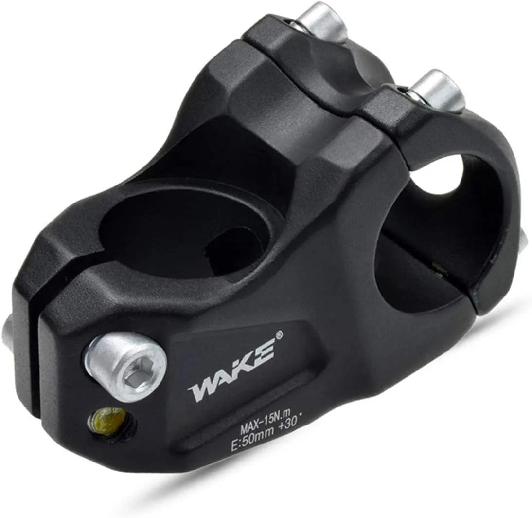 MTB Stem Mountain Bike Stem 31.8 50mm 30 Degree Short Handlebar Stem for Most Bicycle, Fixed Gear, Road Bike, Downhill Bike, Track Bike, MTB, BMX, Cycling