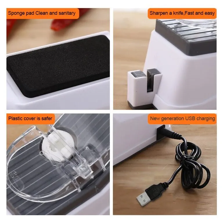 Multi-Function USB Electric Sharpener with 3pcs grinding discs
