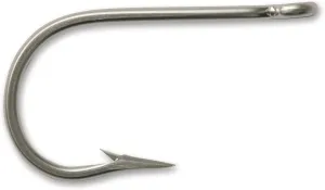 Mustad Big Game Southern and Tuna Stainless Steel Forged Short Barb Hook 8/0, 7/0, 9/0, 10/0, 11/0, 12/0 Knife Edge Point Fishing Hook 1 Pack