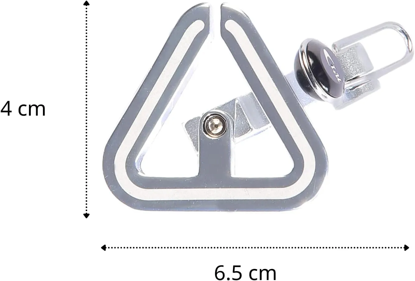 N 1 Triangle Classic Bike Bell- Aluminum Alloy Bicycle Bell for Road Bikes or Mountain Bikes, Fits 22-25mm (0.87”-1” Inch) Handlebars