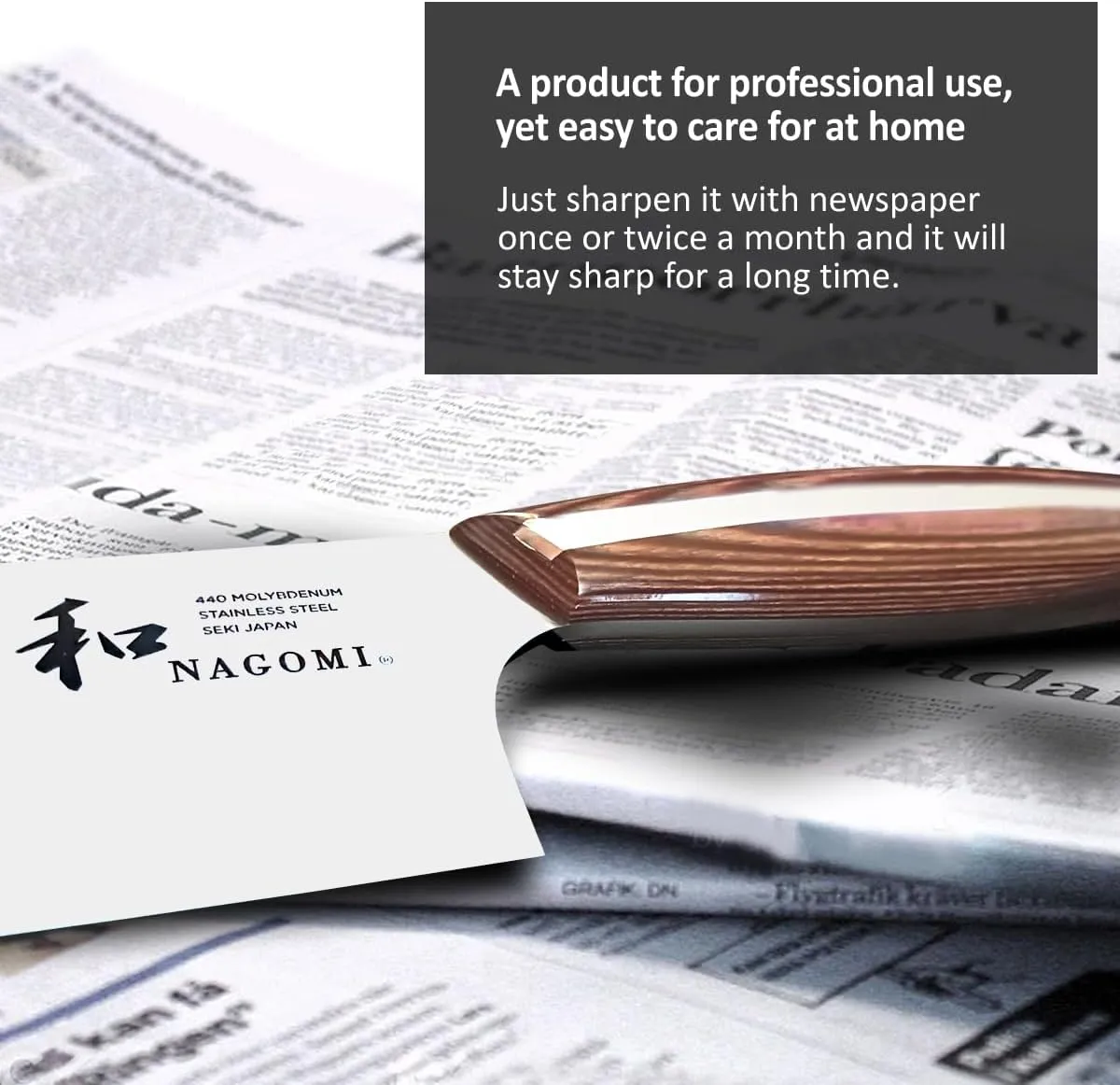 NAGOMI] 7-Inch All-Purpose Knife for Meat, Fish, Vegetables | Professional-Quality Japanese SANTOKU Kitchen Knife with Ergonomic Handle | Stainless Steel Ultra Sharp | Gift Box