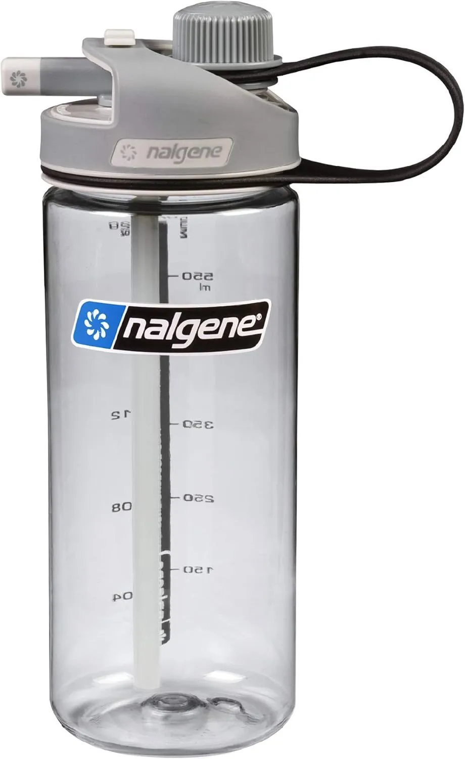 Nalgene Sustain Tritan BPA-Free MultiDrink Water Bottle Made with Material Derived from 50% Plastic Waste (using ISCC certified mass balance), 20 OZ, Clear