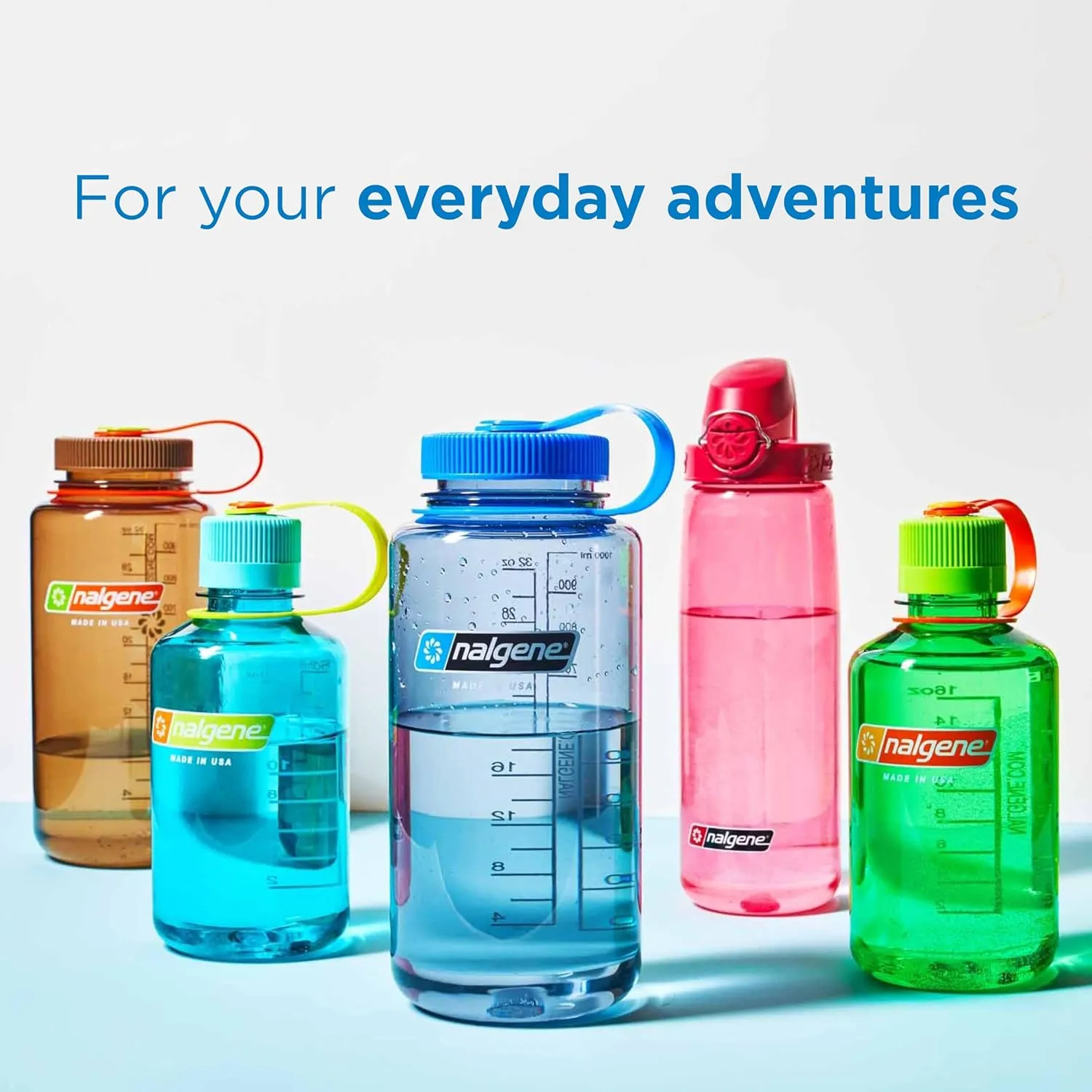 Nalgene Sustain Tritan BPA-Free Water Bottle Made with Material Derived from 50% Plastic Waste, 32 OZ, Narrow Mouth, Eggplant