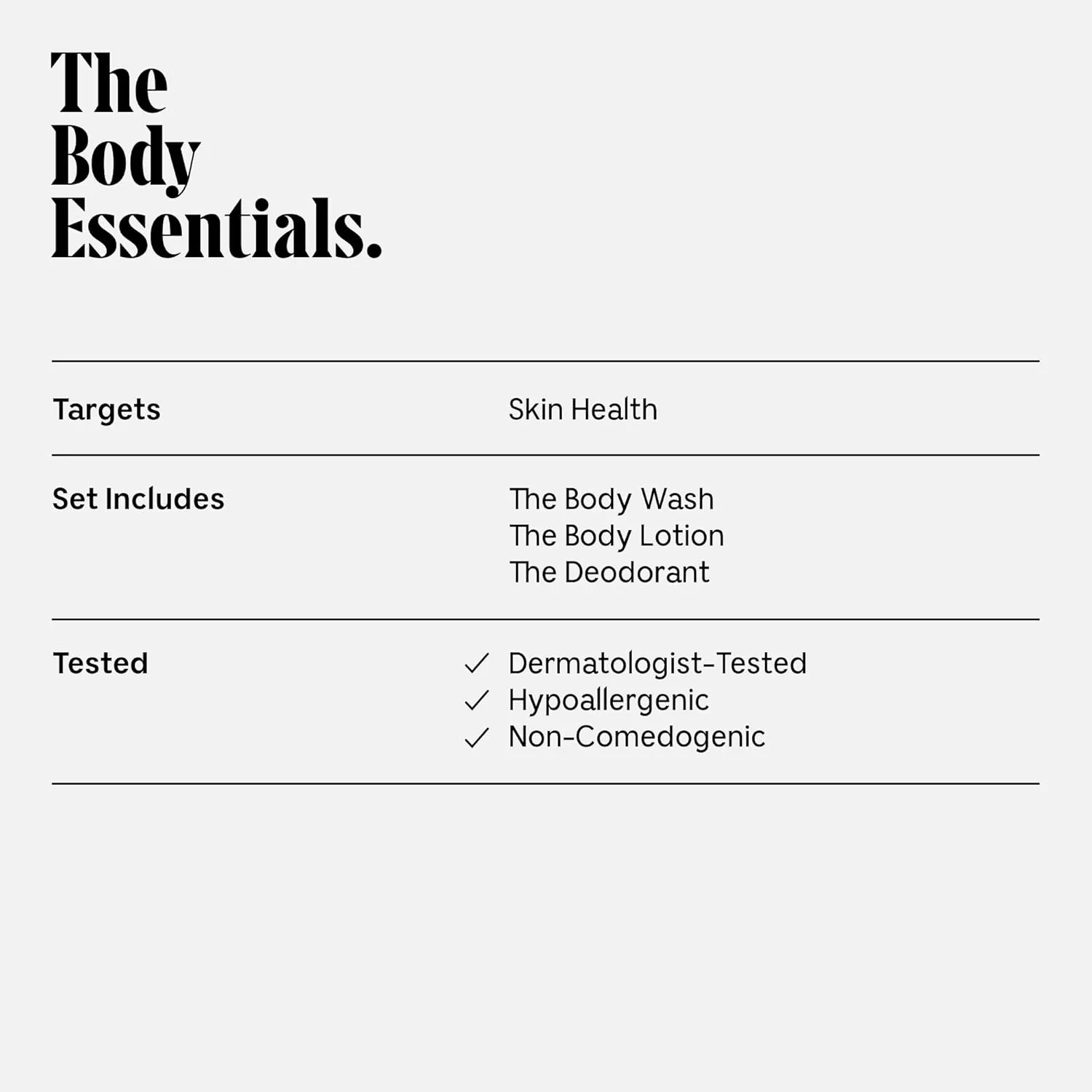 Nécessaire Body Essentials Set – Travel-Size Body Wash, Body Lotion   Deodorant | For Women   Men | Dermatologist-Tested. Hypoallergenic | Aluminum-Free Deodorant (2.5 Ounce (Pack of 1), Santal)