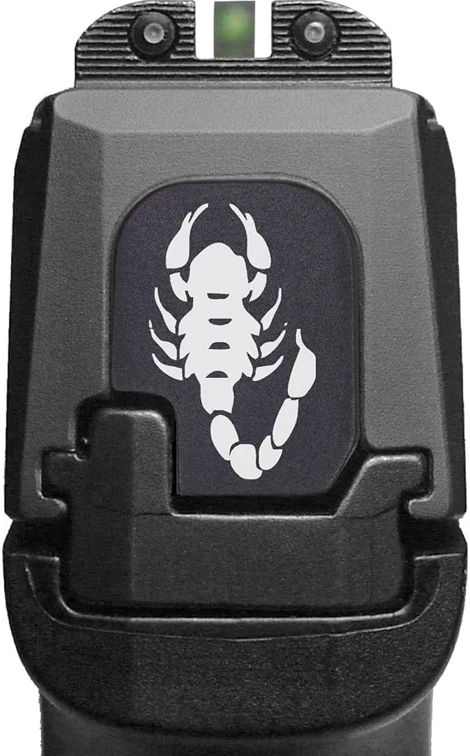 NDZ Performance Slide Cover Back Plate for Sig P365 P365X P365 XL P365 X Macro P365 Fuse 9mm, Laser Deep Engraved Glow in The Dark, P365 Accessories - Choose Glow Color & Image