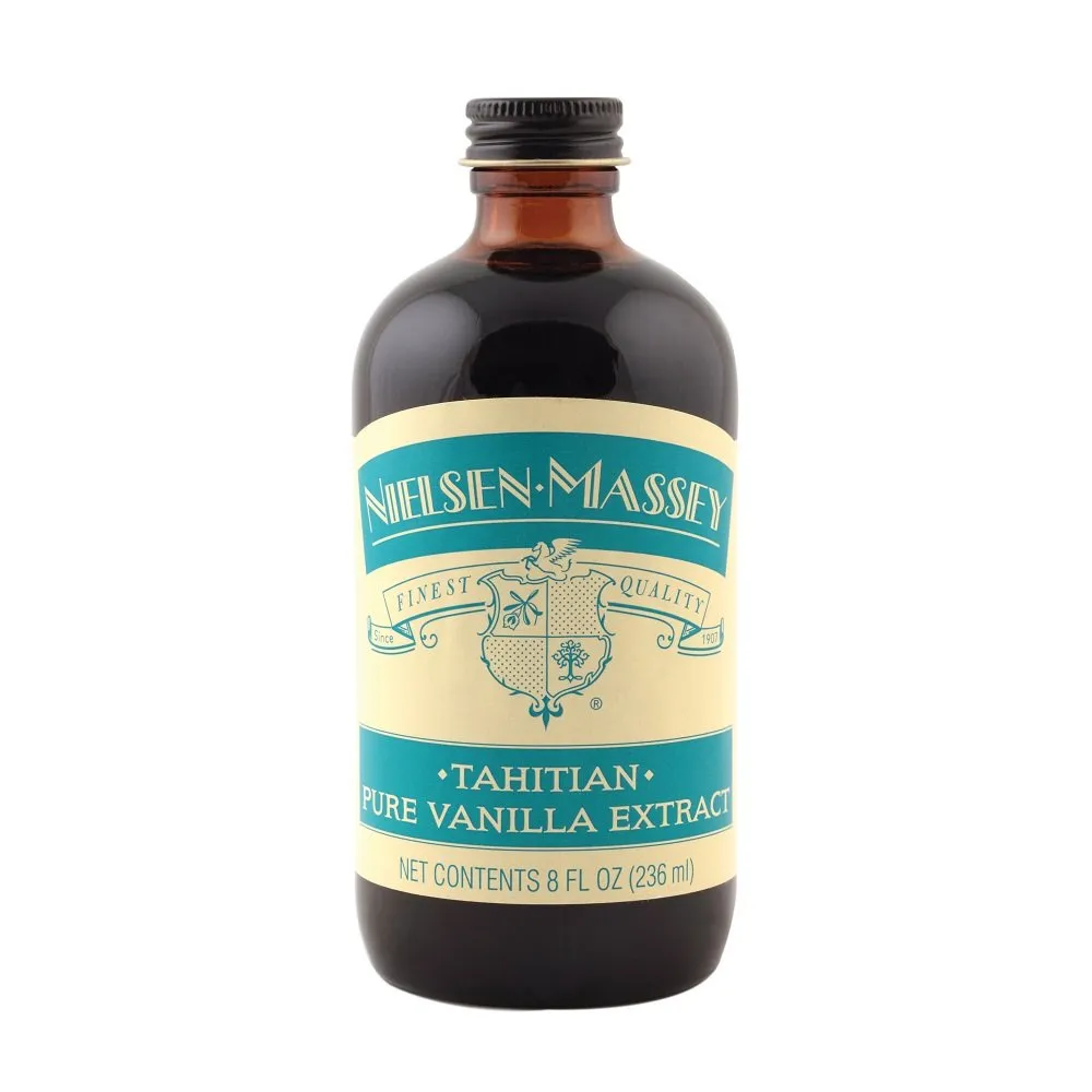 Nielsen-Massey Tahitian Pure VanillaExtract for Baking and Cooking, 8 Ounce Bottle