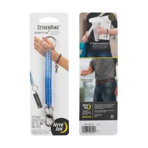 Nite Ize TetherRing™ Security Coil S-Biner® MicroLock® Badge Holder and Split Key Ring