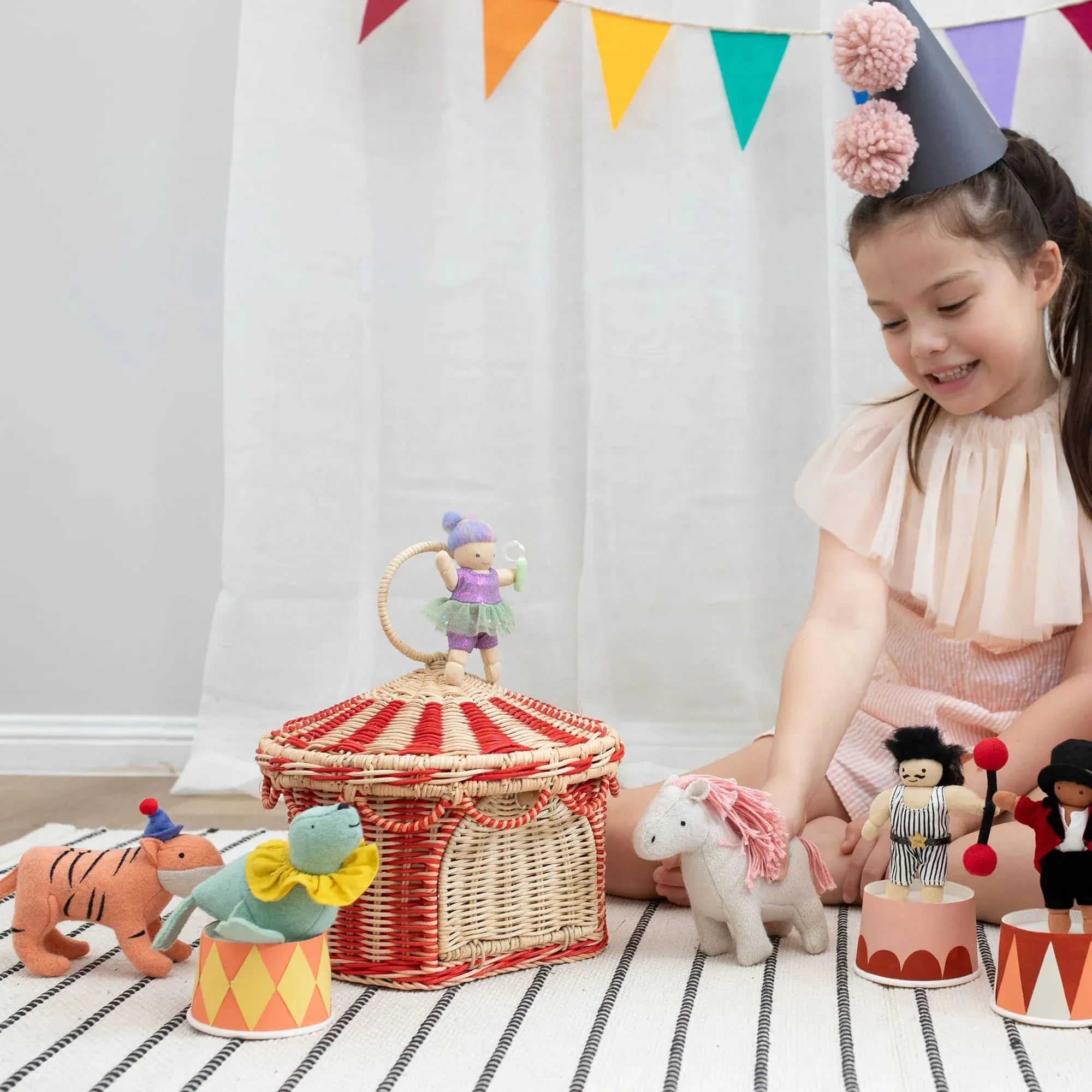 Olli Ella Circus Tent Basket or Purse
