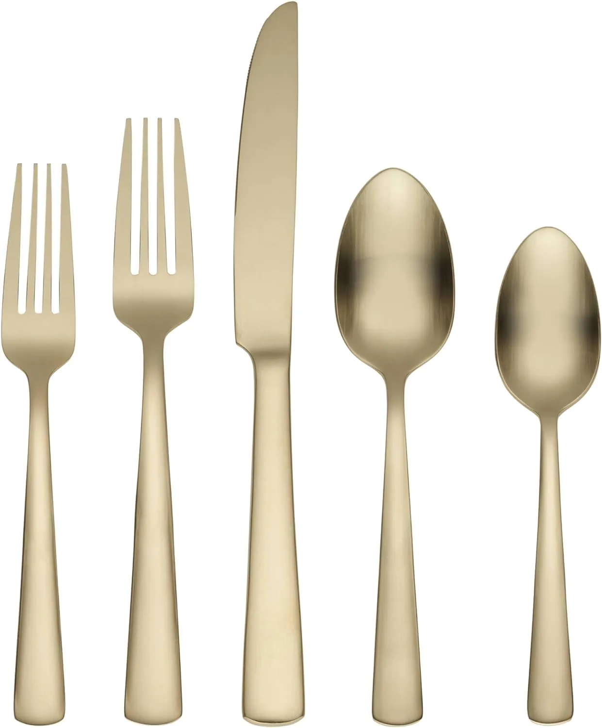 Oneida B1025020AL21 Aptitude Champagne Satin 20 Piece Flatware Set