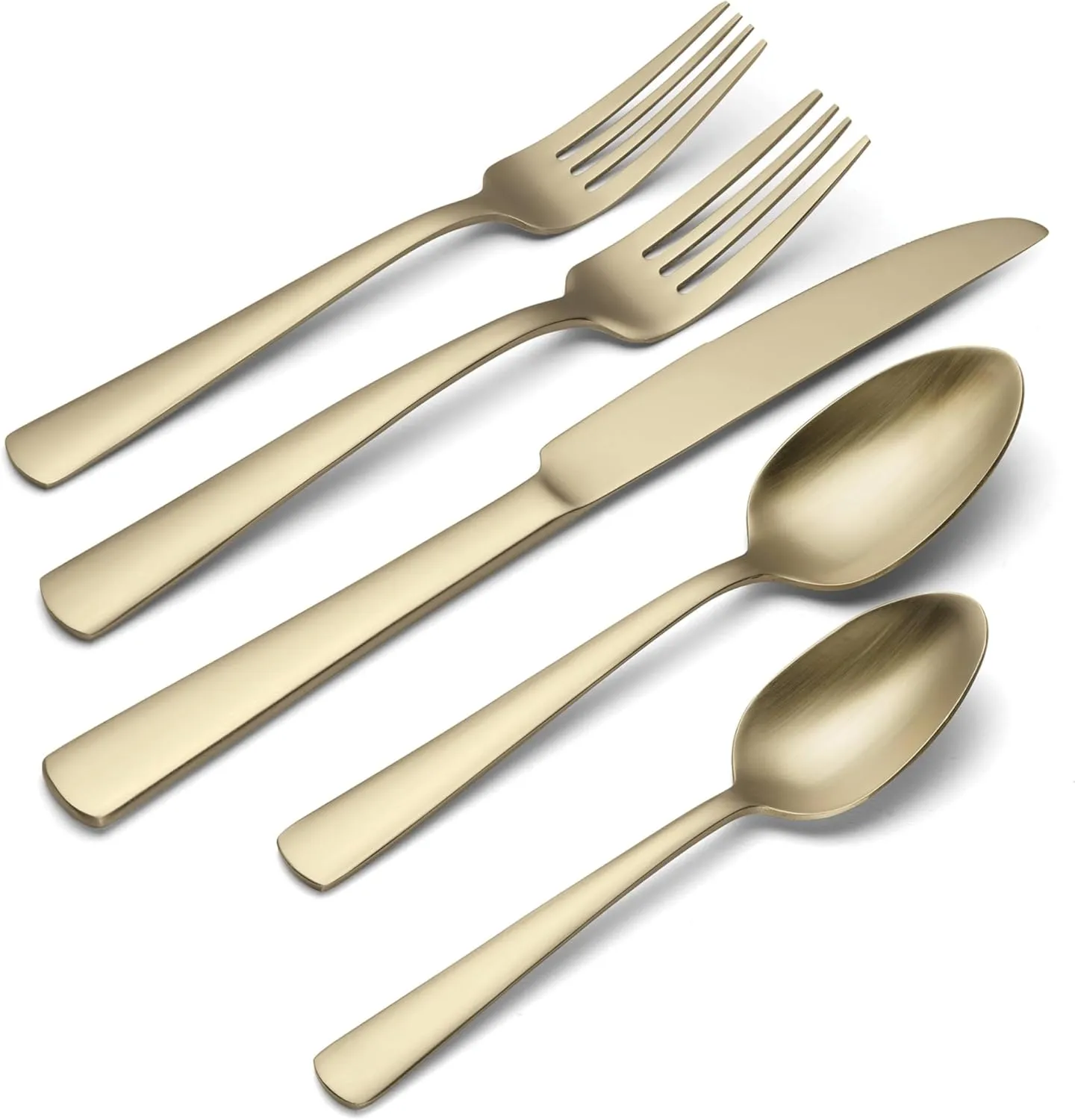 Oneida B1025020AL21 Aptitude Champagne Satin 20 Piece Flatware Set