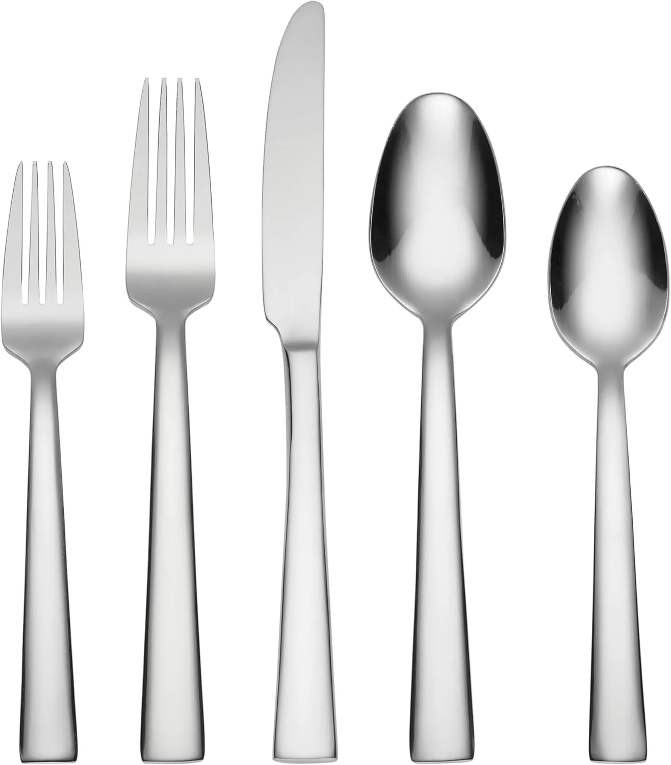 Oneida H019045B Madison Avenue 45-Piece Everyday Flatware Set, Service For 8, Mirror Finish