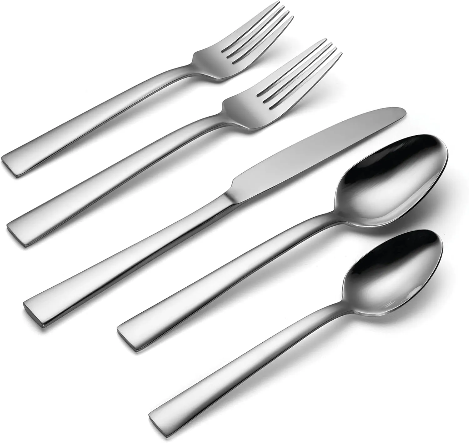 Oneida H019045B Madison Avenue 45-Piece Everyday Flatware Set, Service For 8, Mirror Finish